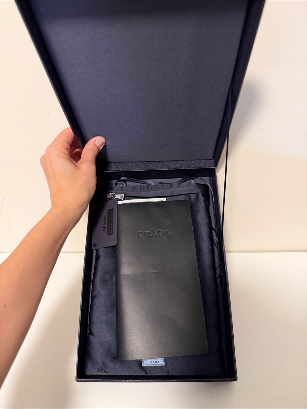 Prada Black Leather travel book